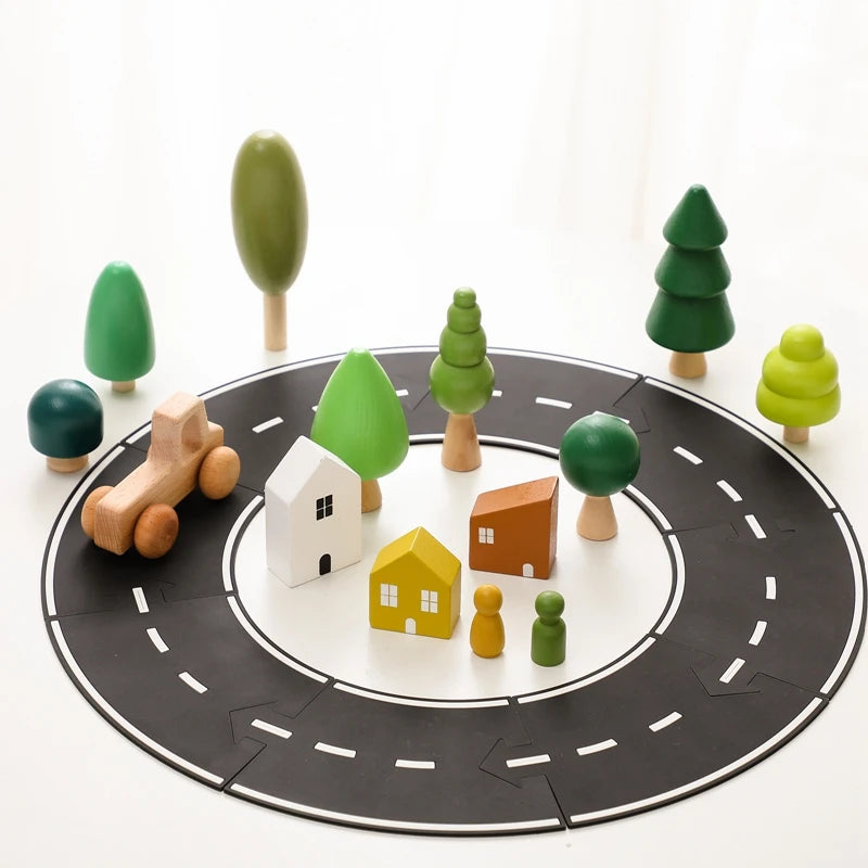 Littler Wooden Building House Block Forest Toys