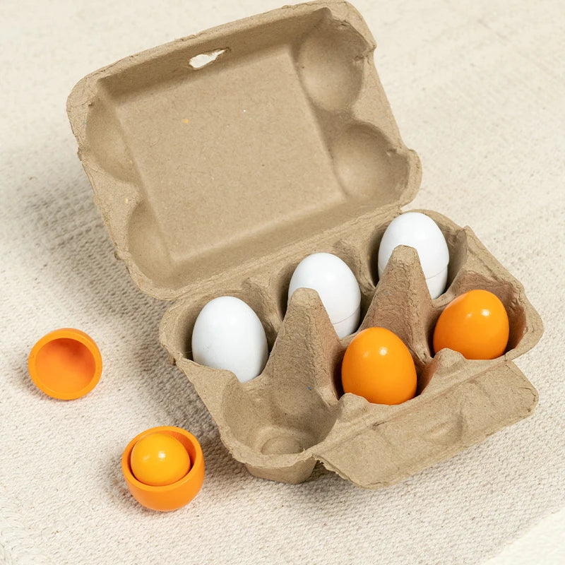 Little 6 Wooden Eggs Set