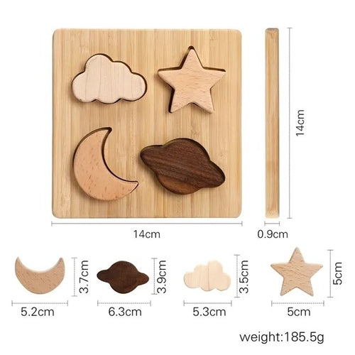 Little  3d Wooden Puzzle Forest Animals Jigsaw Puzzle Board