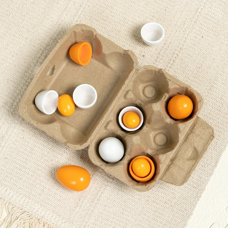 Little 6 Wooden Eggs Set