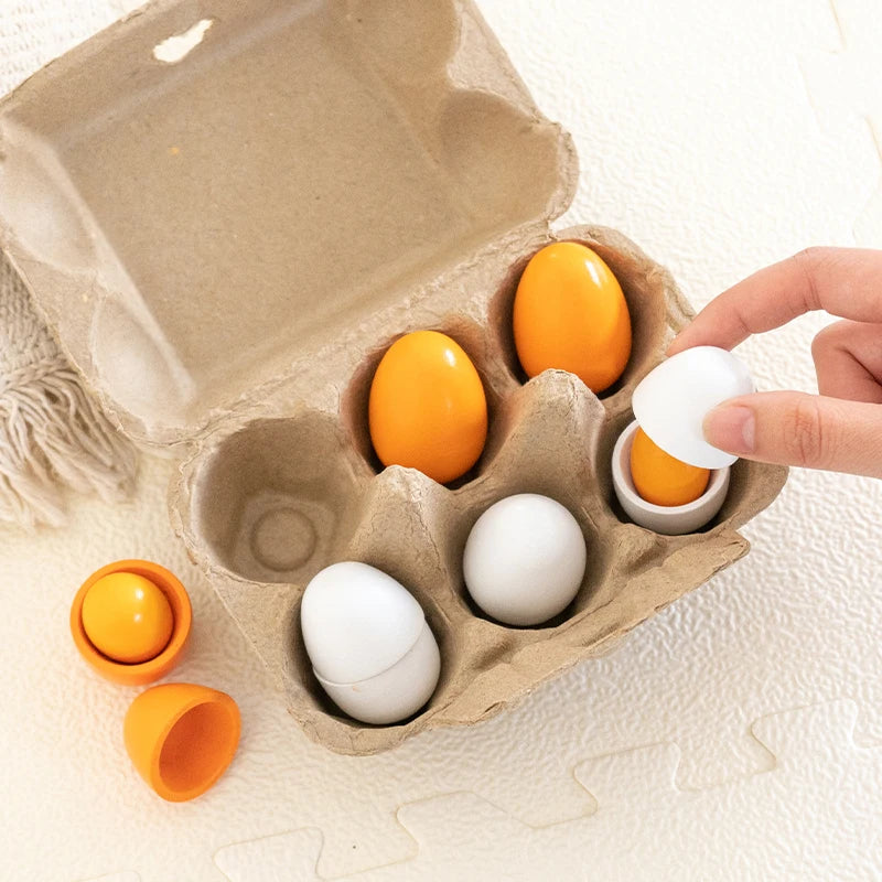 Little 6 Wooden Eggs Set