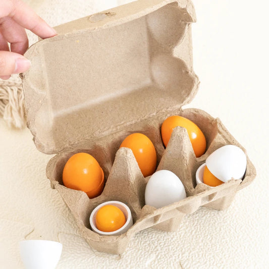 Little 6 Wooden Eggs Set