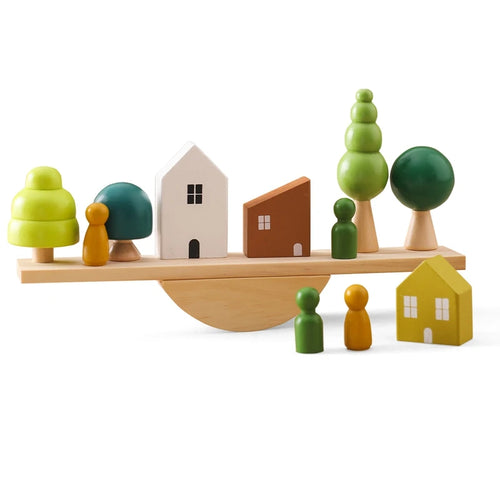 Little Sensory Stacking Toys For Baby Forest Houses