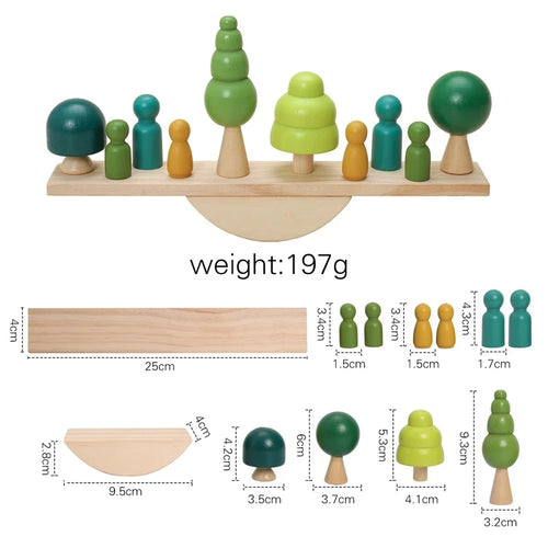 Little Sensory Stacking Toys For Baby Forest Houses