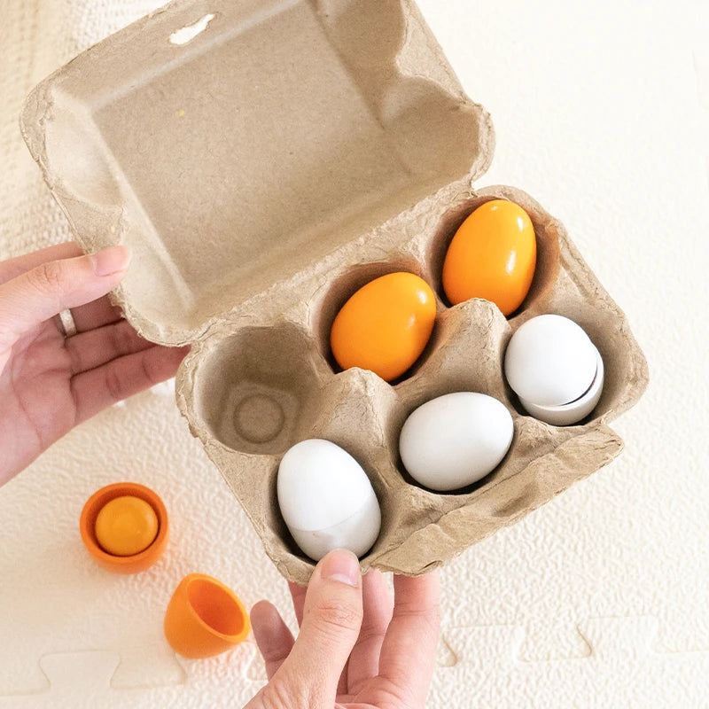 Little 6 Wooden Eggs Set